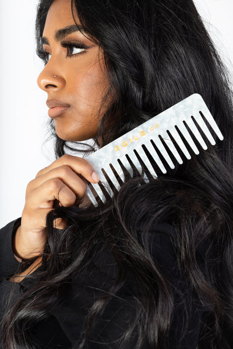 Why should you use a wide toothed comb?